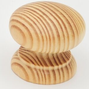 1 x Pine Wooden Knob Drawer Kitchen Doors Cabinets 45 mm Diameter Varnished