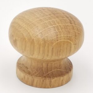 1 x Wooden Knob Kitchen Doors Solid Oak Cabinets 40 mm Diameter Wood