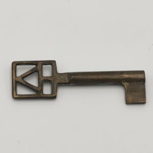 Ornate Key Antique Vintage Style Old Brass Finish Furniture Approx. 63 mm Long