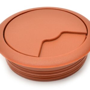 Pear 60mm PC Computer Desk Plastic Grommet Table Cable Tidy Wire Hole Cover