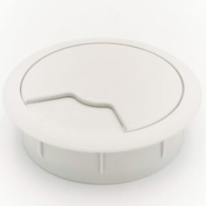 Pearl 60mm PC Computer Desk Plastic Grommet Table Cable Tidy Wire Hole Cover