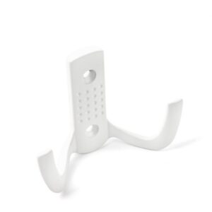 Zinc Metal Alloy Double Hook Wall Door Towel Robe Bathroom Coat Hanger