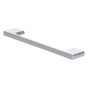 Metal Handle with screws for screwing to the front of the cabinet, 128 mm, polished chrome