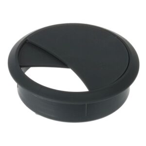 Anthracite 70 mm PC Computer Desk Plastic Grommet Table Cable Tidy Wire Hole Cover